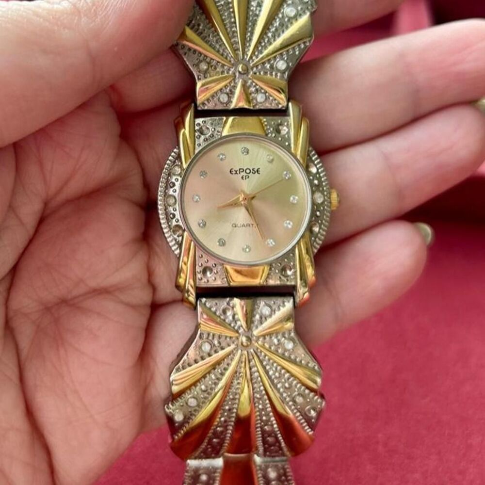 Vintage Gold and Silver Expose Watch